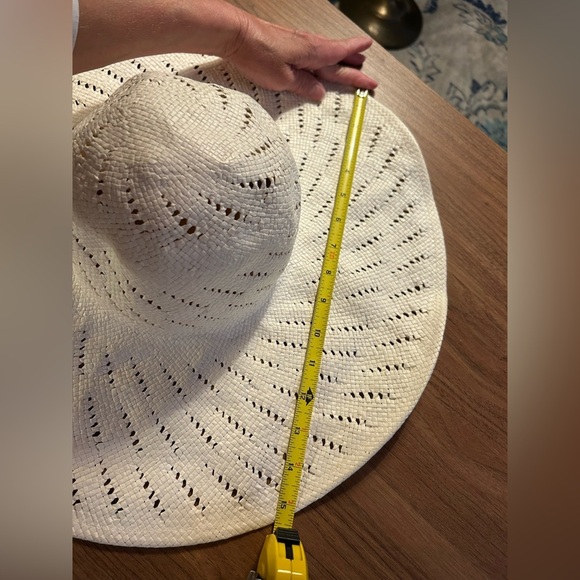 Calypso beach hat, St. Barth for Target, white paper lightweight floppy cute hat - Picture 6 of 8